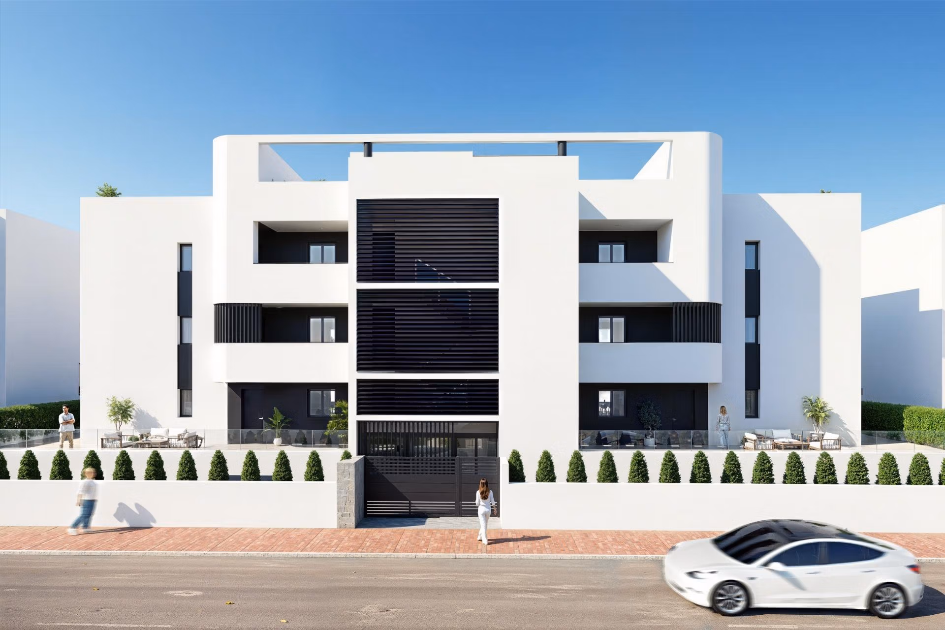 Second Phase: New Build 2 and 3 bedroom frontline golf Apartments for Sale in La Serena Golf, Los Alcázares