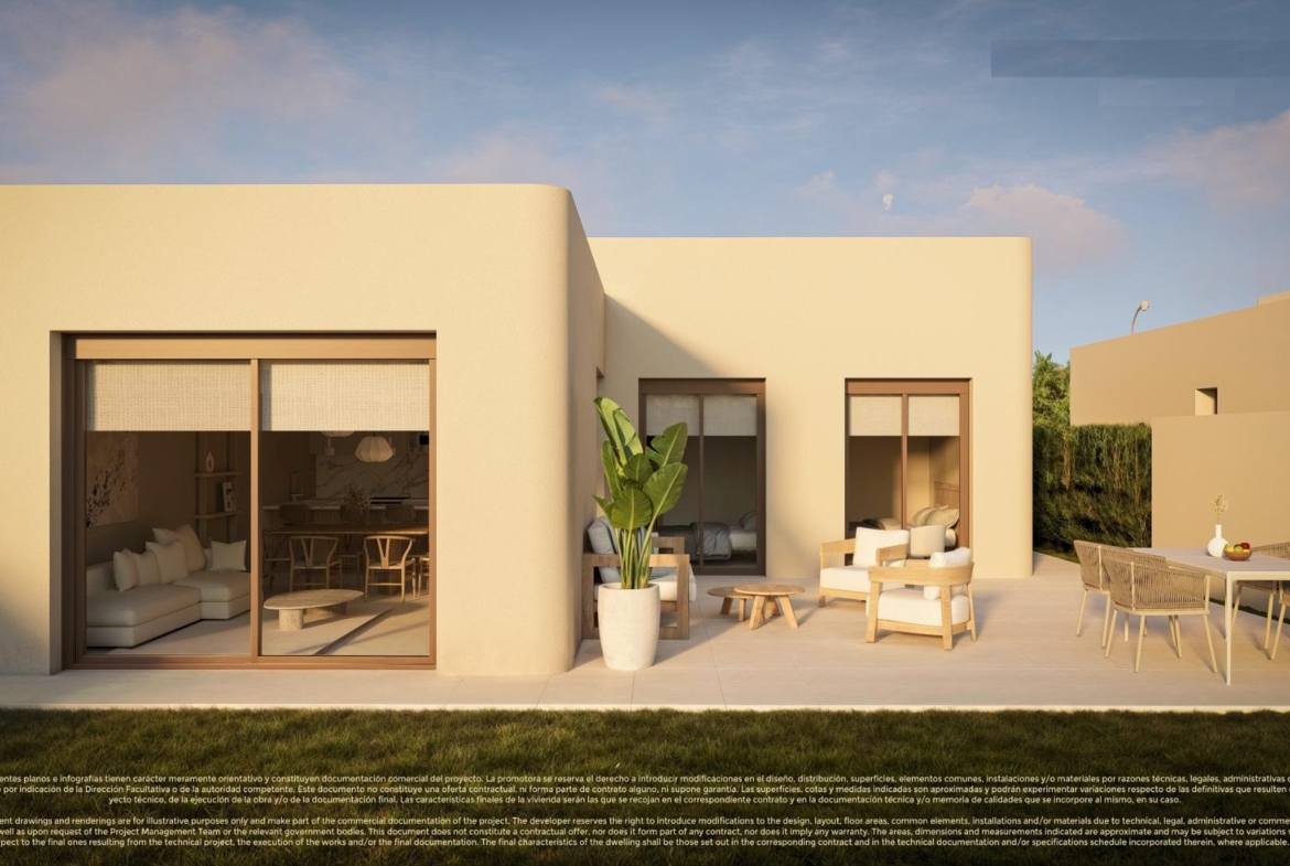 New Build 3 bedroom Frontline Golf Villas with Private Pool for Sale in Corvera Hills, Murcia