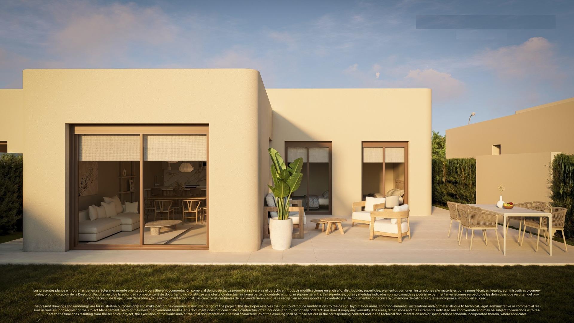 New Build 3 bedroom Frontline Golf Villas with Private Pool for Sale in Corvera Hills, Murcia