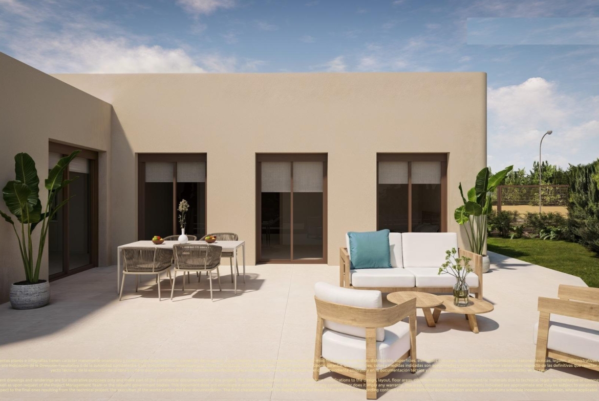 New Build 4 bedroom Frontline Golf Villas with Private Pool for Sale in Corvera Hills, Murcia