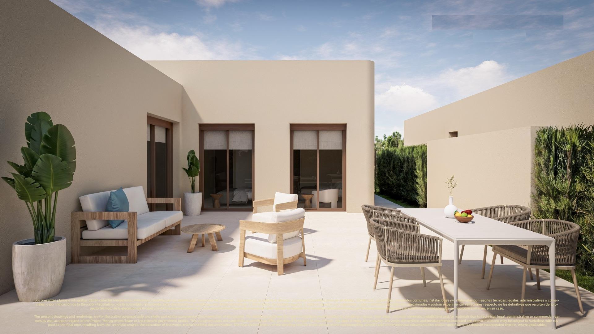 New Build 3 bedroom Frontline Golf Villas with Private Pool for Sale in Corvera Hills, Murcia