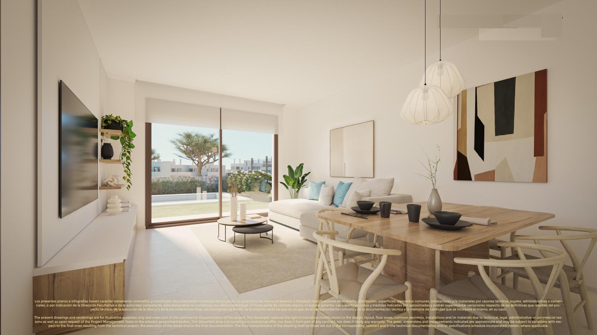 New Build 3 bedroom Frontline Golf Villas with Private Pool for Sale in Corvera Hills, Murcia