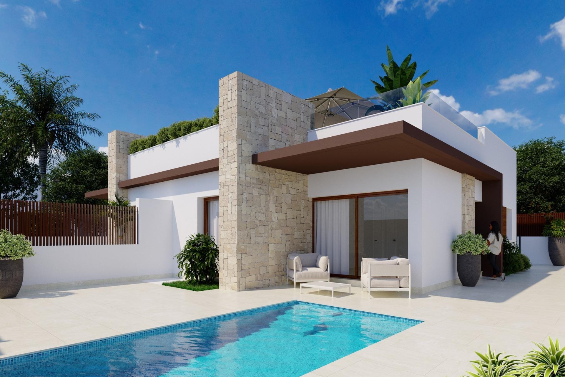 Modern New Build Semi-Detached Villas with Private Pool for Sale in Vistabella Golf Resort, Orihuela
