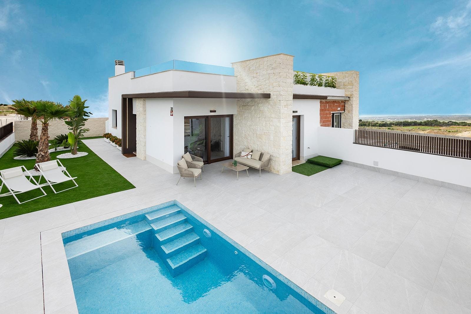 Modern New Build Semi-Detached Villas with Private Pool for Sale in Vistabella Golf Resort, Orihuela