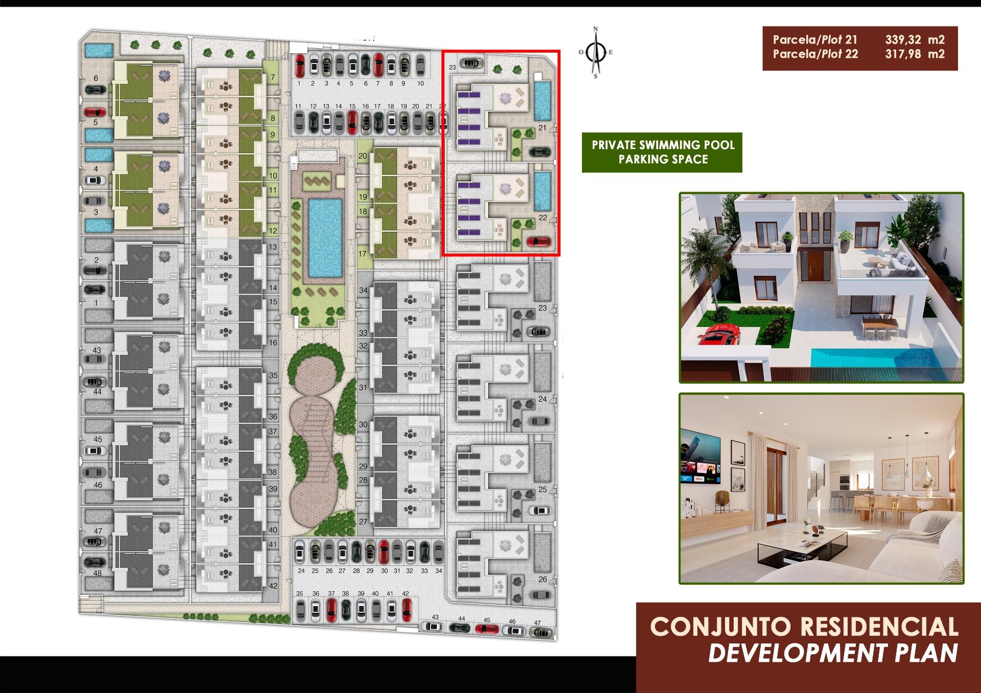 Impressive New Build 4 Bedroom Detached Villas with Private Pool for Sale in Vistabella Golf Resort, Orihuela