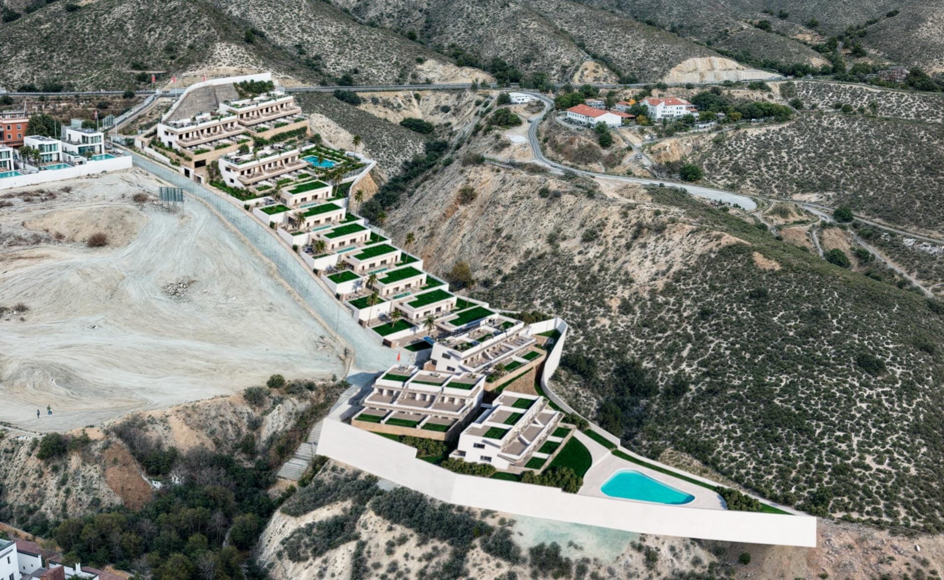 Elegant New Build 3 Bedroom Ground Floor Bungalow with Sea Views for Sale in Finestrat, Costa Blanca