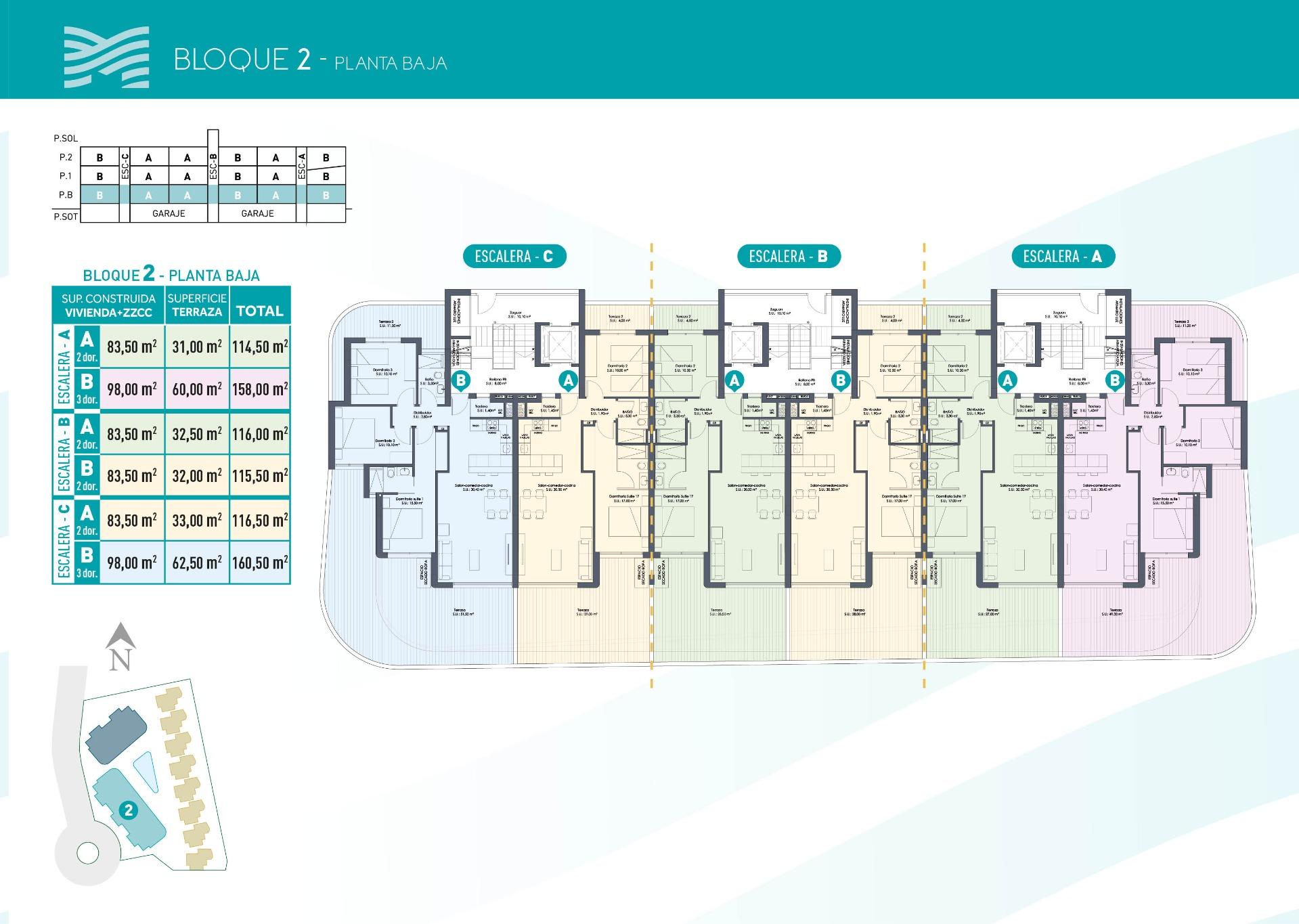 First Phase: New Build 2 and 3 bedroom Apartments for Sale in La Serena Golf, Los Alcázares