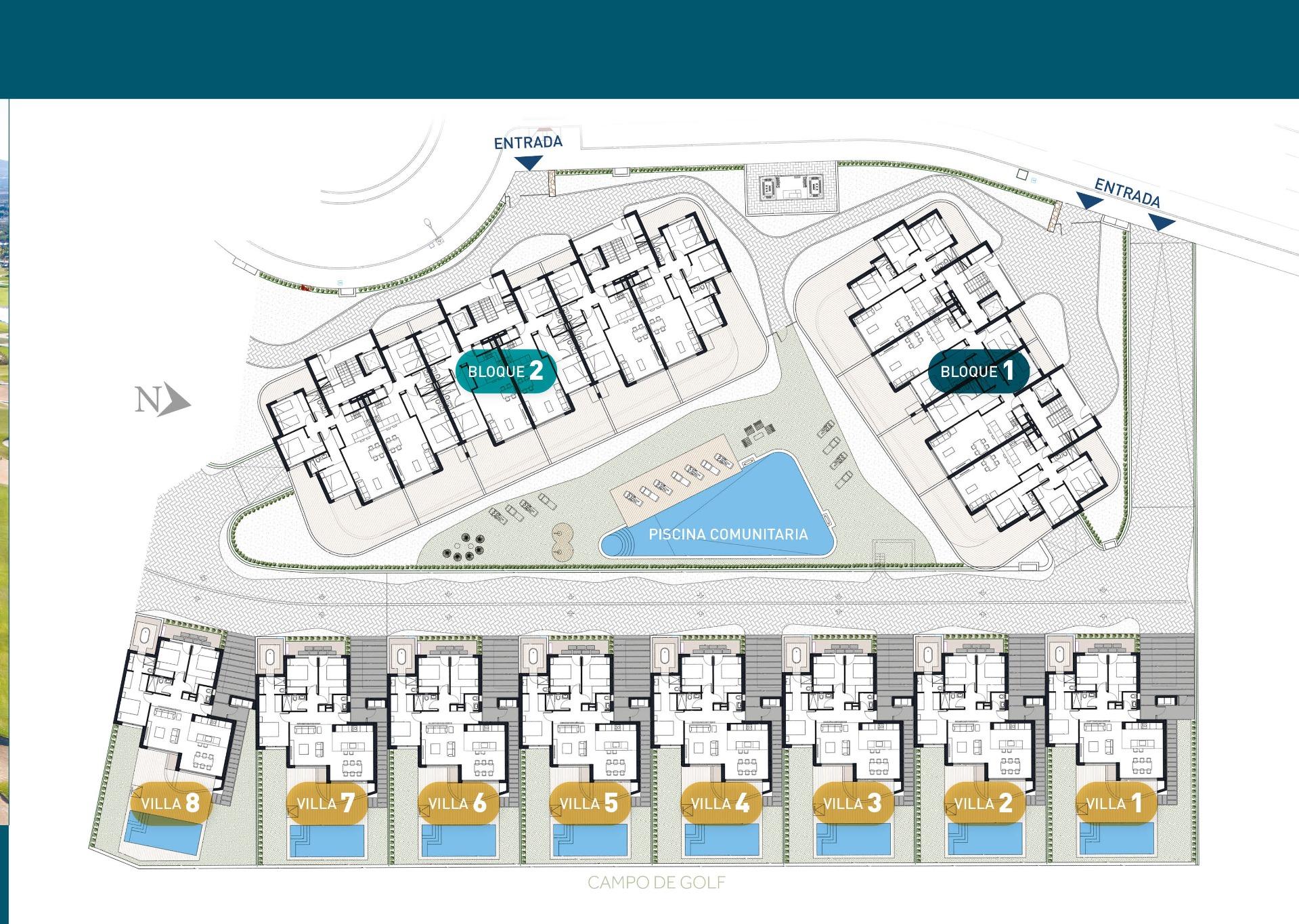 First Phase: New Build 2 and 3 bedroom Apartments for Sale in La Serena Golf, Los Alcázares