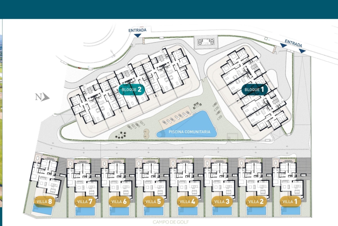 First Phase: New Build 2 and 3 bedroom Apartments for Sale in La Serena Golf, Los Alcázares