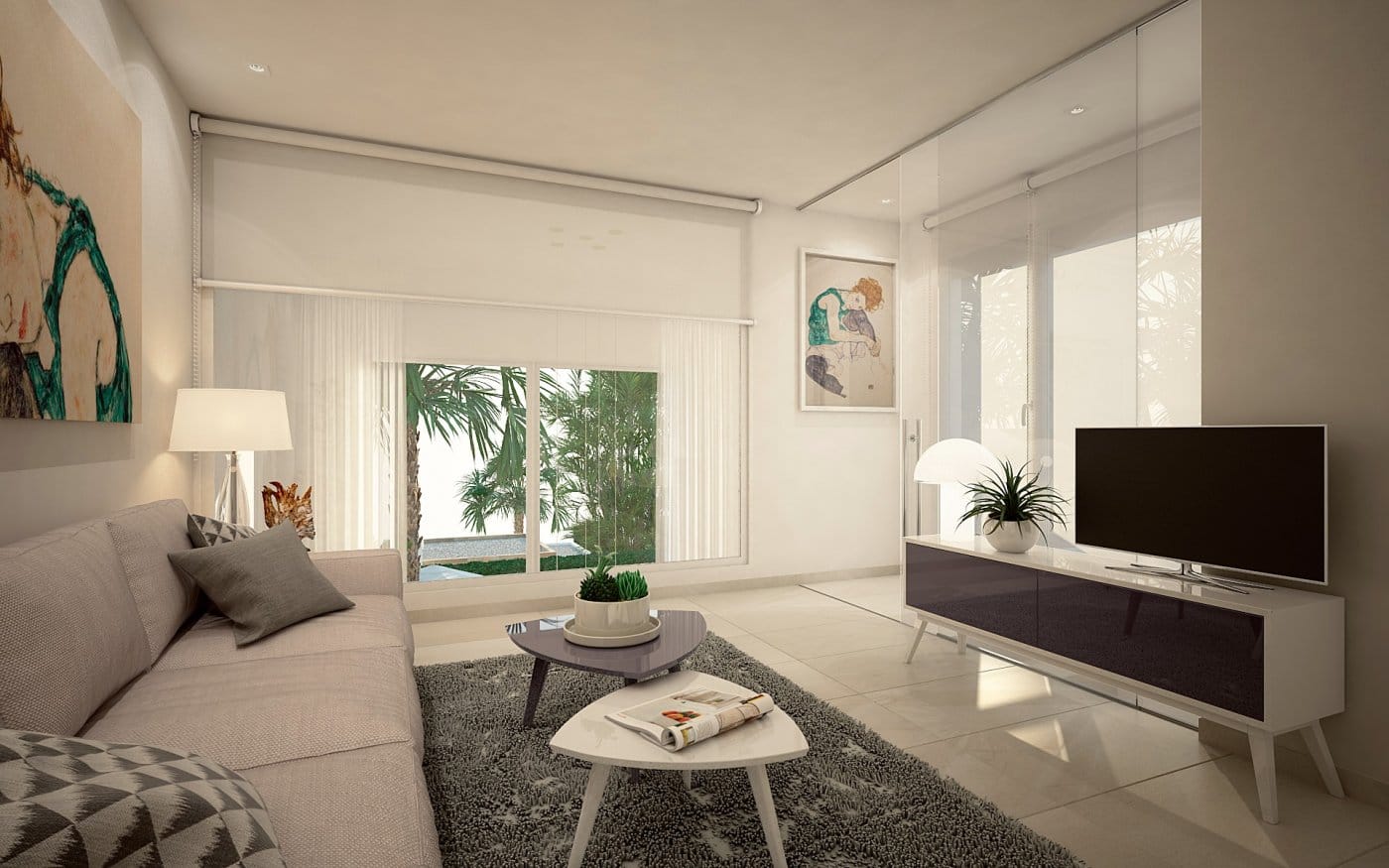 New-Build-Semi-Detached-Villas-with-Private-Pool-in-La-Finca-Golf-Resort-Algorfa-3 Modern New Build Semi-Detached Villas with Private Pool for Sale in La Finca Golf Resort, Algorfa