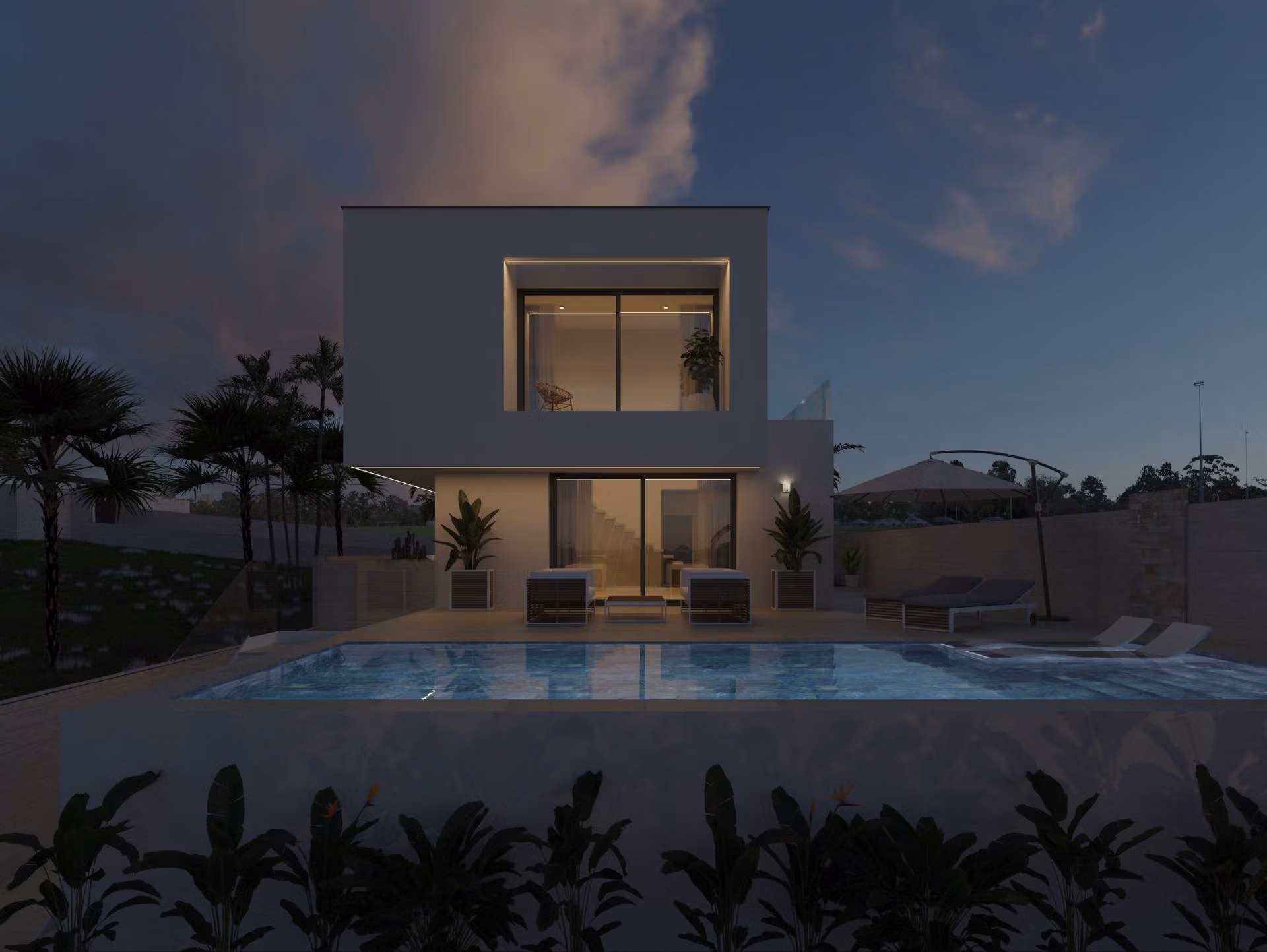 New-Build-Villa-in-Rojales-–-Modern-Design-and-Prime-Location-27 Впечатляваща нова вила с 3 спални, собствен басейн, сутерен и двоен гараж за продажба в Сиудад Кесада, Рохалес