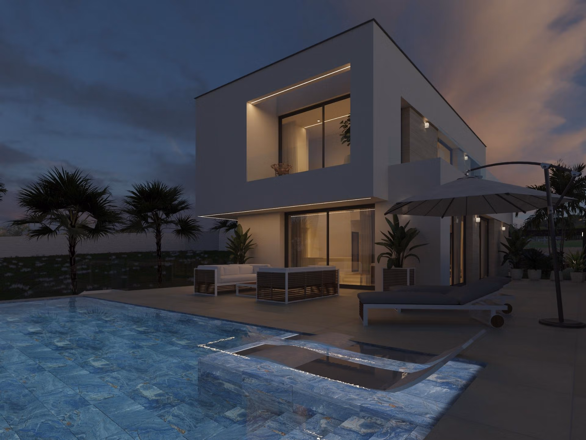 New-Build-Villa-in-Rojales-–-Modern-Design-and-Prime-Location-31 Впечатляваща нова вила с 3 спални, собствен басейн, сутерен и двоен гараж за продажба в Сиудад Кесада, Рохалес