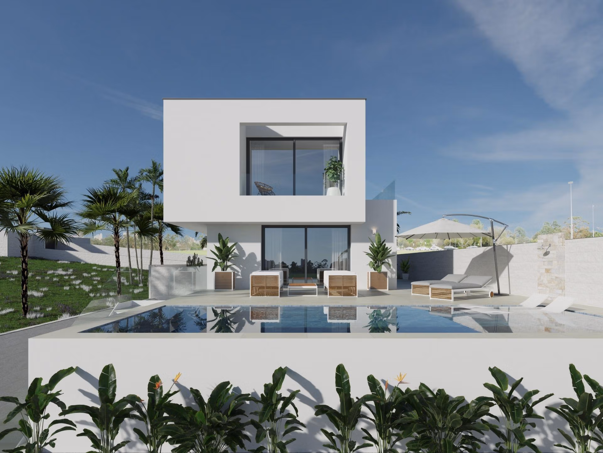 New-Build-Villa-in-Rojales-–-Modern-Design-and-Prime-Location-5 Впечатляваща нова вила с 3 спални, собствен басейн, сутерен и двоен гараж за продажба в Сиудад Кесада, Рохалес