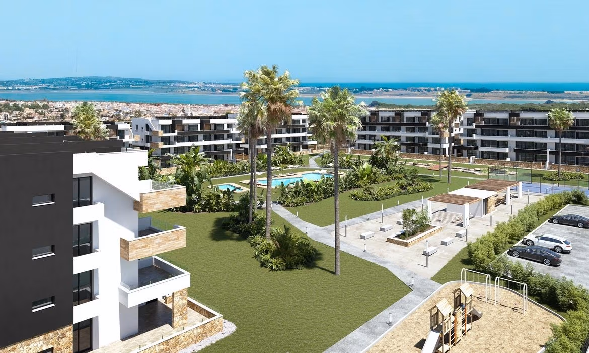 Nytt bostadsområde med lägenheter i La Siesta, Torrevieja