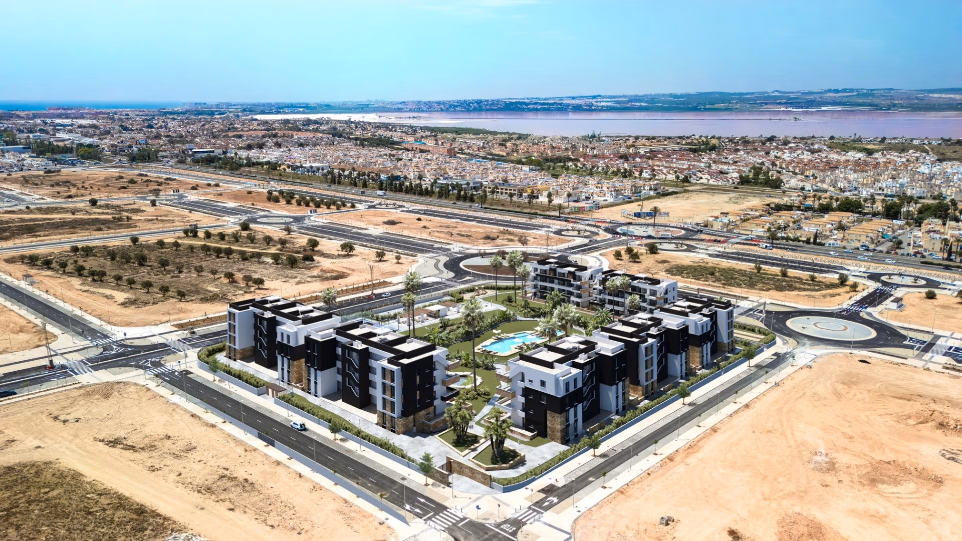 New-Residential-Development-in-La-Siesta-Torrevieja-6 Nyproducerade fullt möblerade lägenheter med 2 sovrum och terrasser till salu i Torrevieja