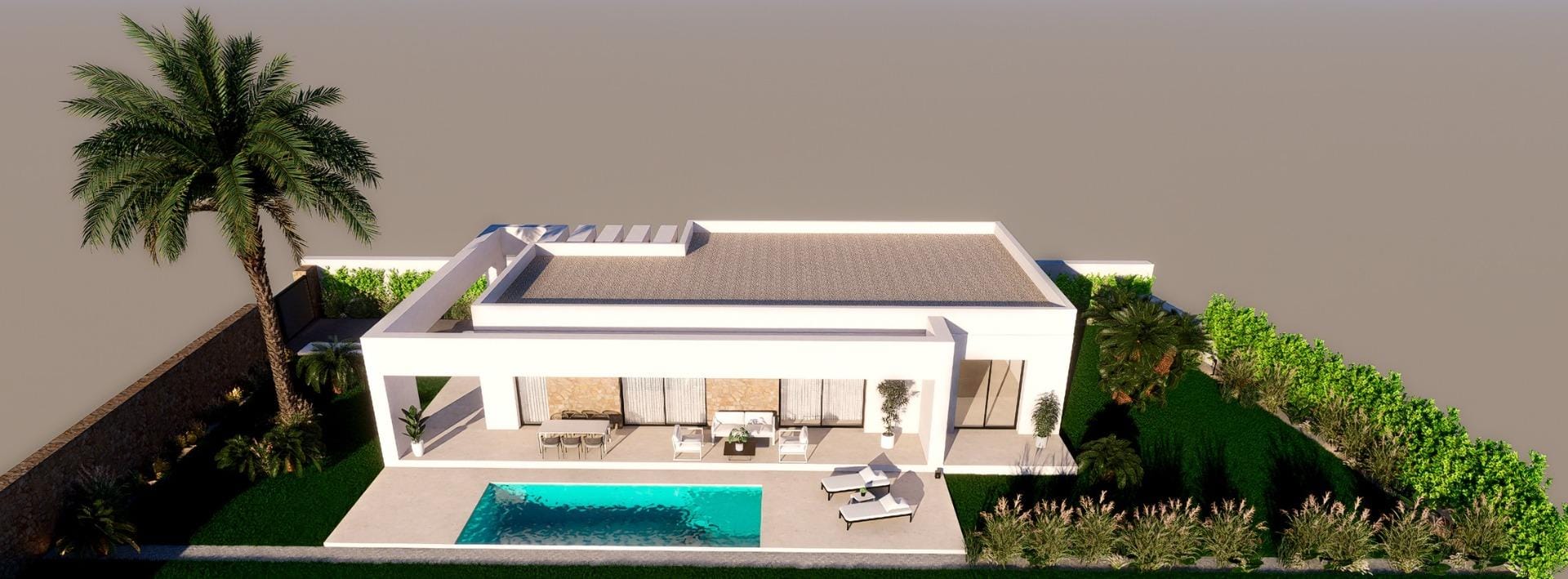 New Build 3 Bedroom Single-Storey Villa with Private Pool and Sea Views for Sale in Finestrat, Alicante