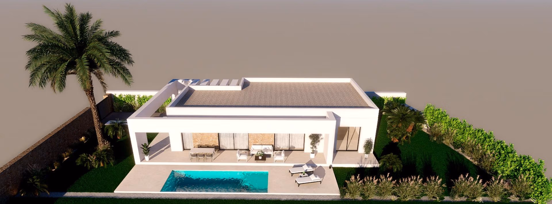 Newly-built-villas-with-sea-views-in-Finestrat-Benidorm-19 New Build 3 Bedroom Single-Storey Villa with Private Pool and Sea Views for Sale in Finestrat, Alicante