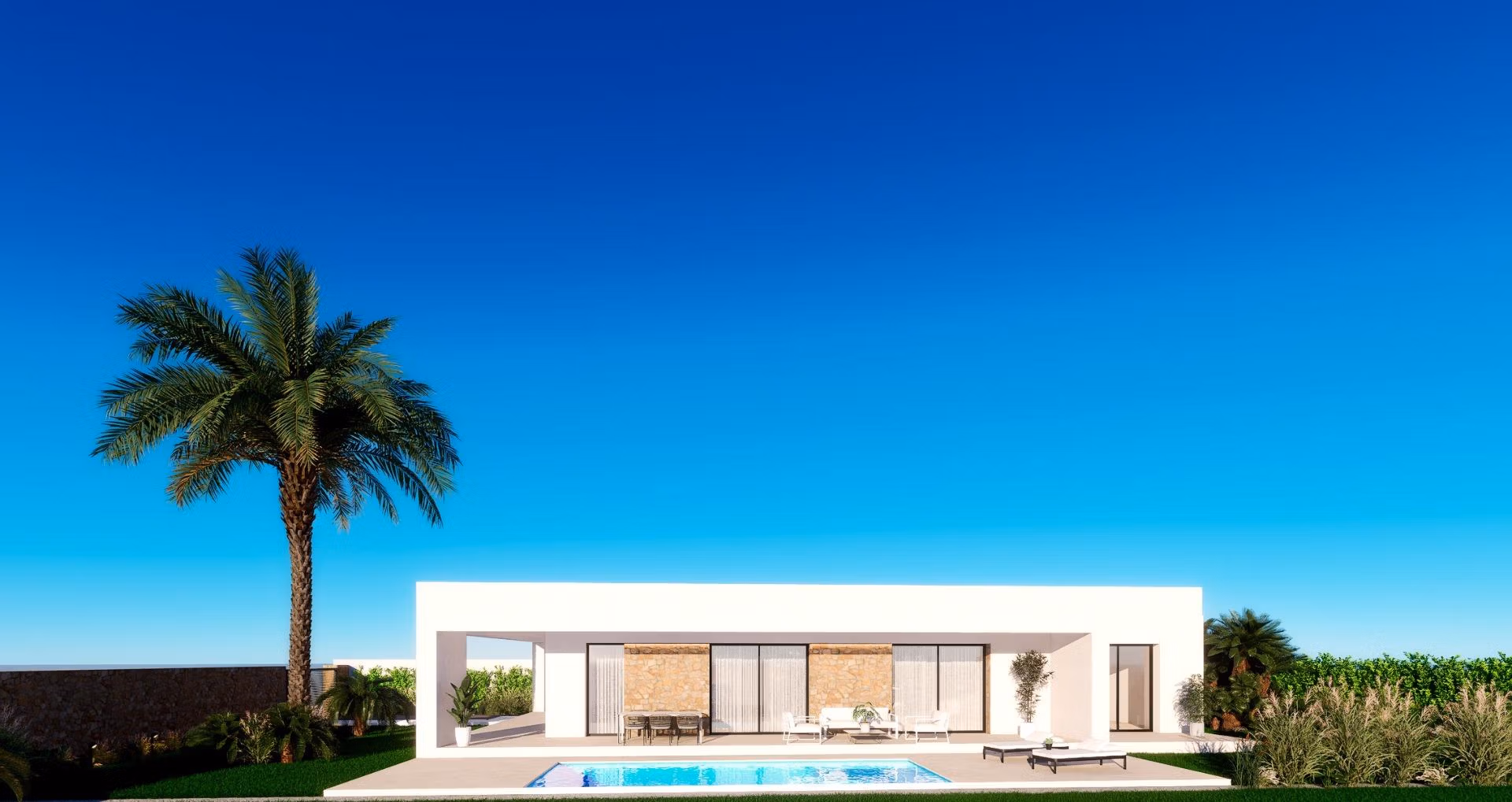 Newly-built-villas-with-sea-views-in-Finestrat-Benidorm-20 New Build 3 Bedroom Single-Storey Villa with Private Pool and Sea Views for Sale in Finestrat, Alicante