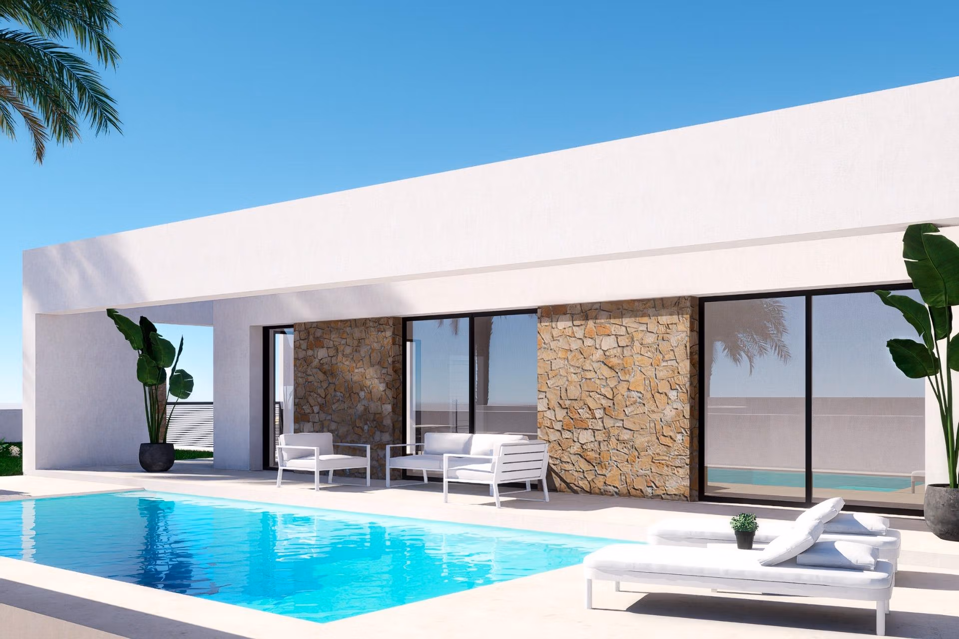 Newly-built-villas-with-sea-views-in-Finestrat-Benidorm-22 New Build 3 Bedroom Single-Storey Villa with Private Pool and Sea Views for Sale in Finestrat, Alicante