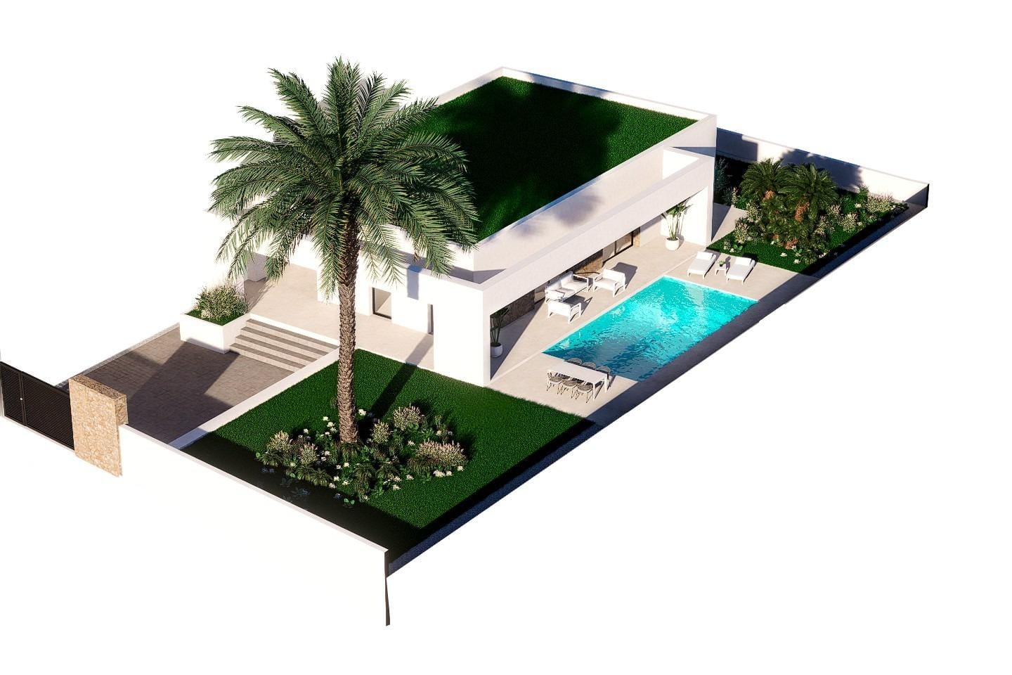 New Build 3 Bedroom Single-Storey Villa with Private Pool and Sea Views for Sale in Finestrat, Alicante