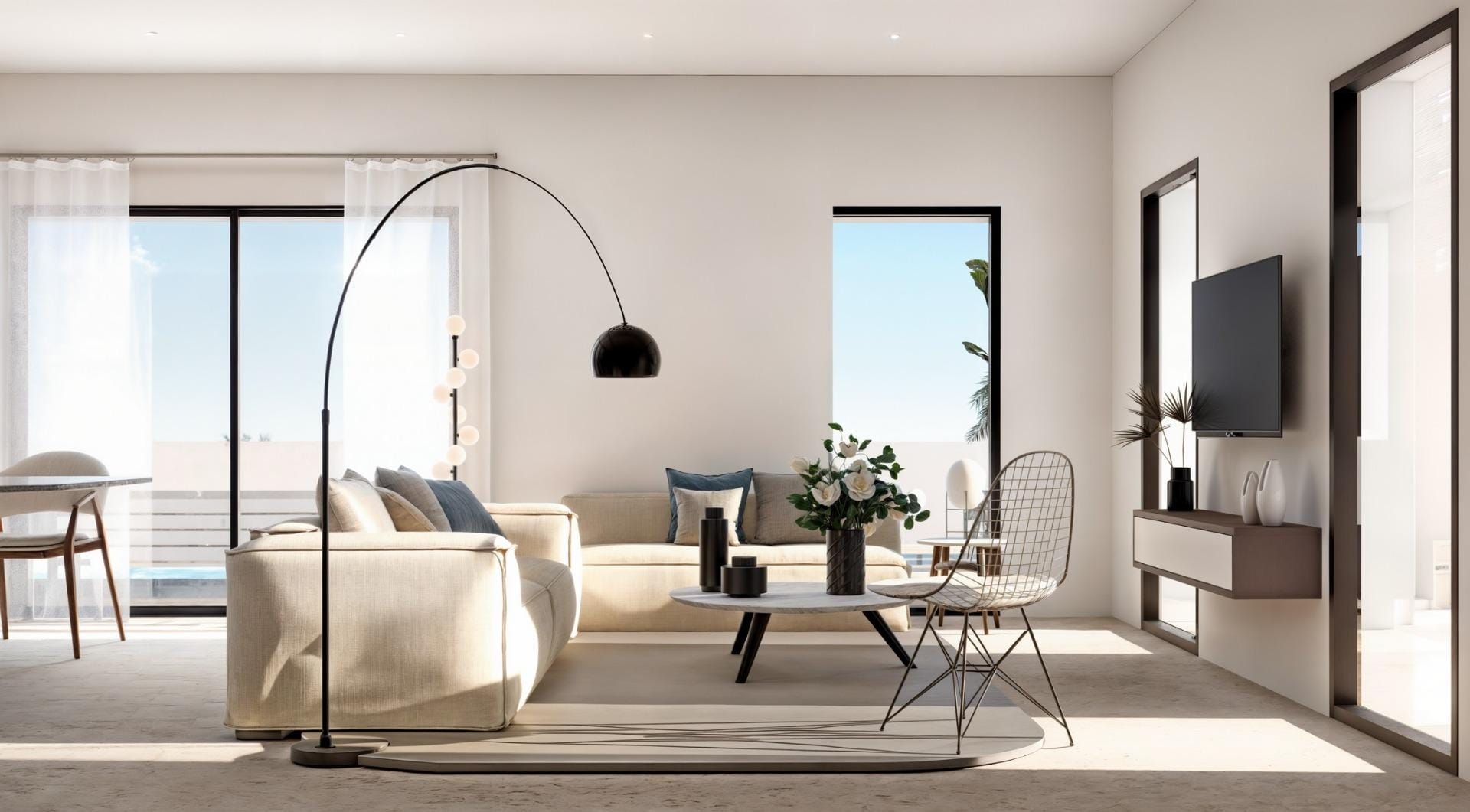 New Build 3 Bedroom Single-Storey Villa with Private Pool and Sea Views for Sale in Finestrat, Alicante