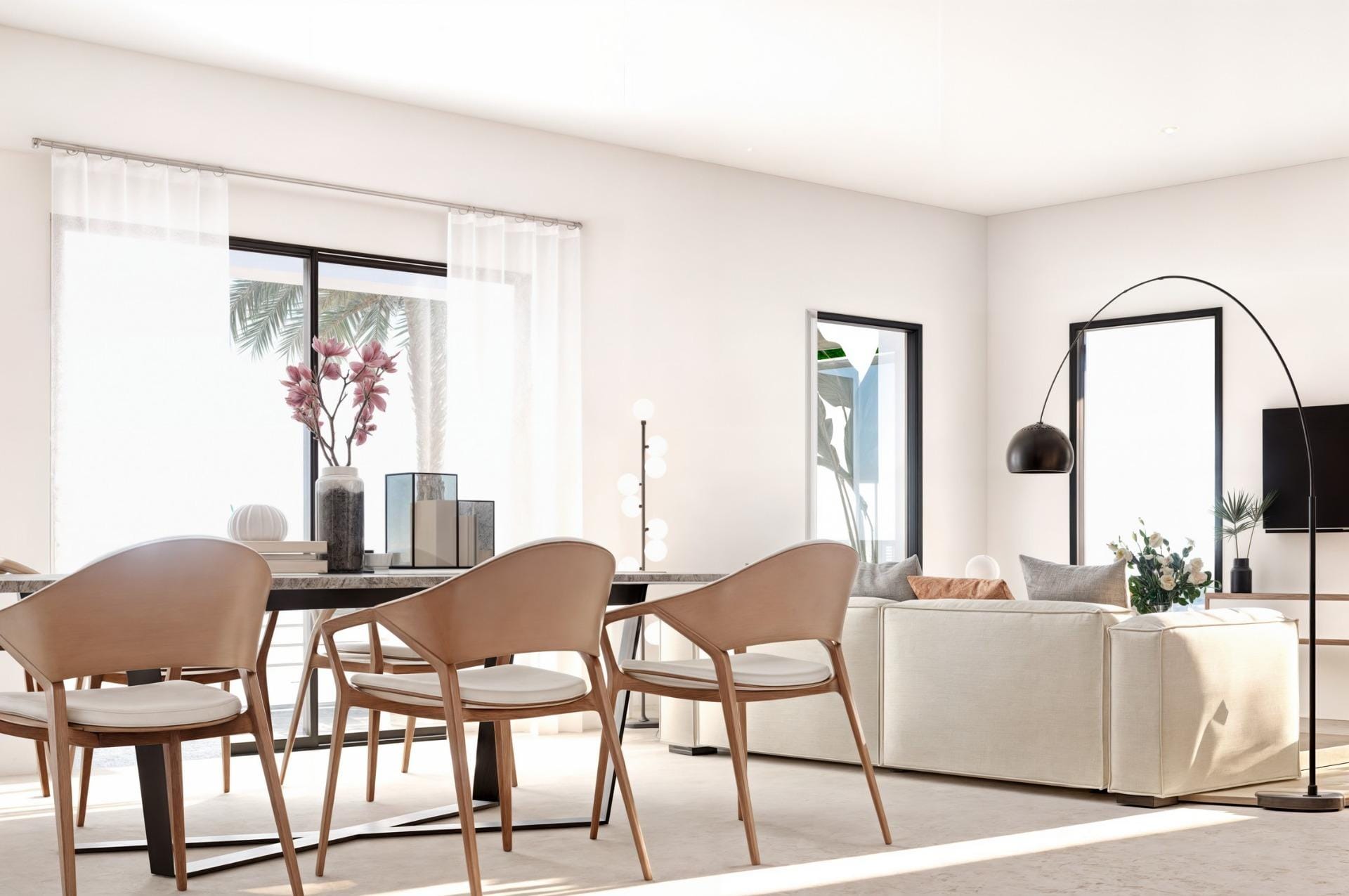 New Build 3 Bedroom Single-Storey Villa with Private Pool and Sea Views for Sale in Finestrat, Alicante