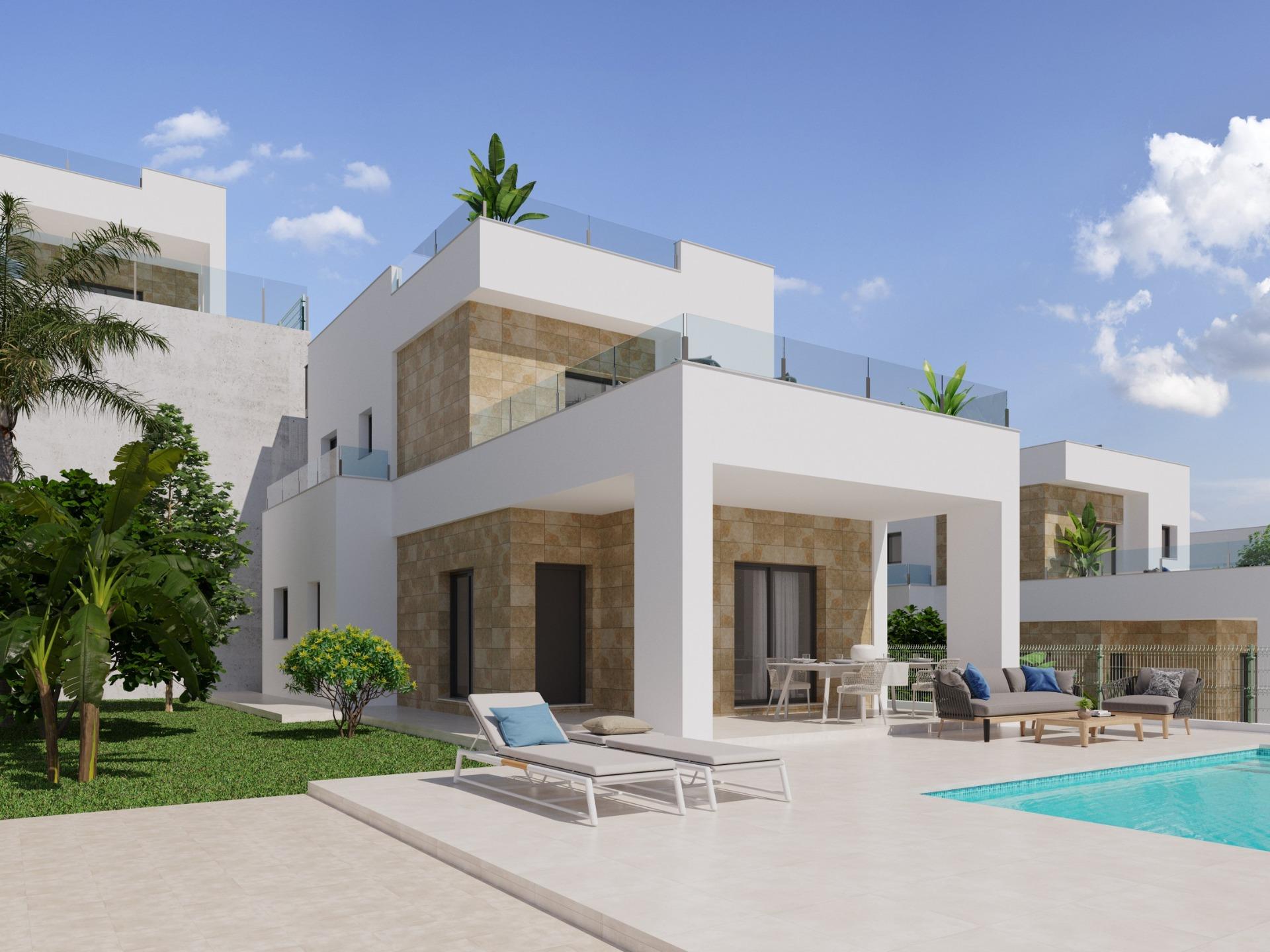 Impresionante villa de obra nueva con vistas al mar y piscina privada en venta en Polop