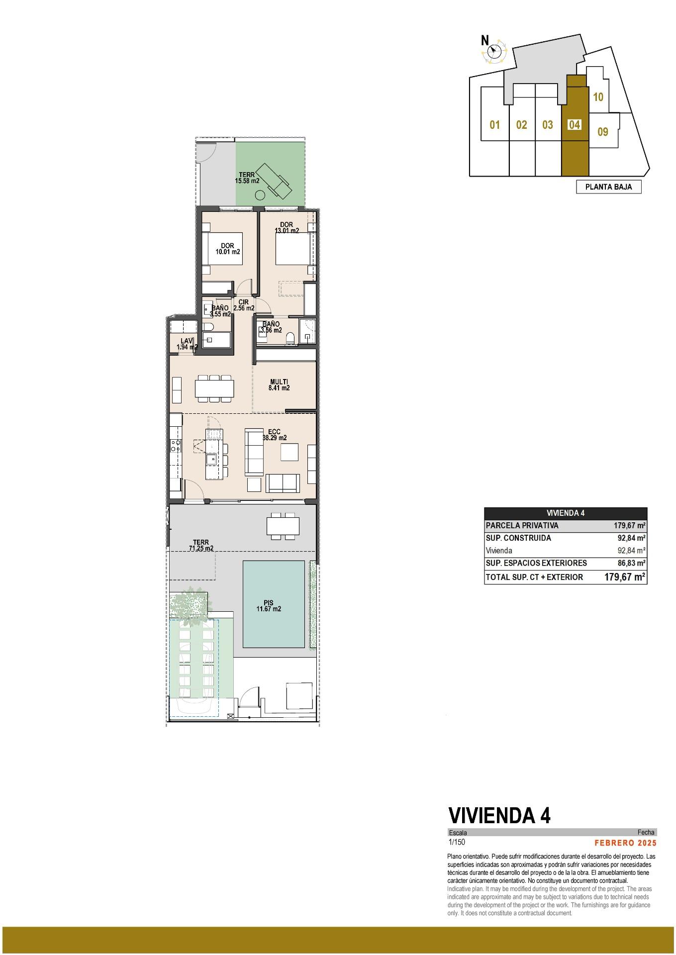 Modern New Build 3 Bedroom Ground Floor Apartment with Private Pool for Sale in Pilar de la Horadada