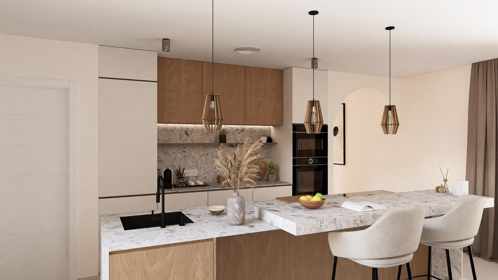 Contemporary Mediterranean 2 Bedroom with Pool for Sale in Altaona Golf Resort, Murcia