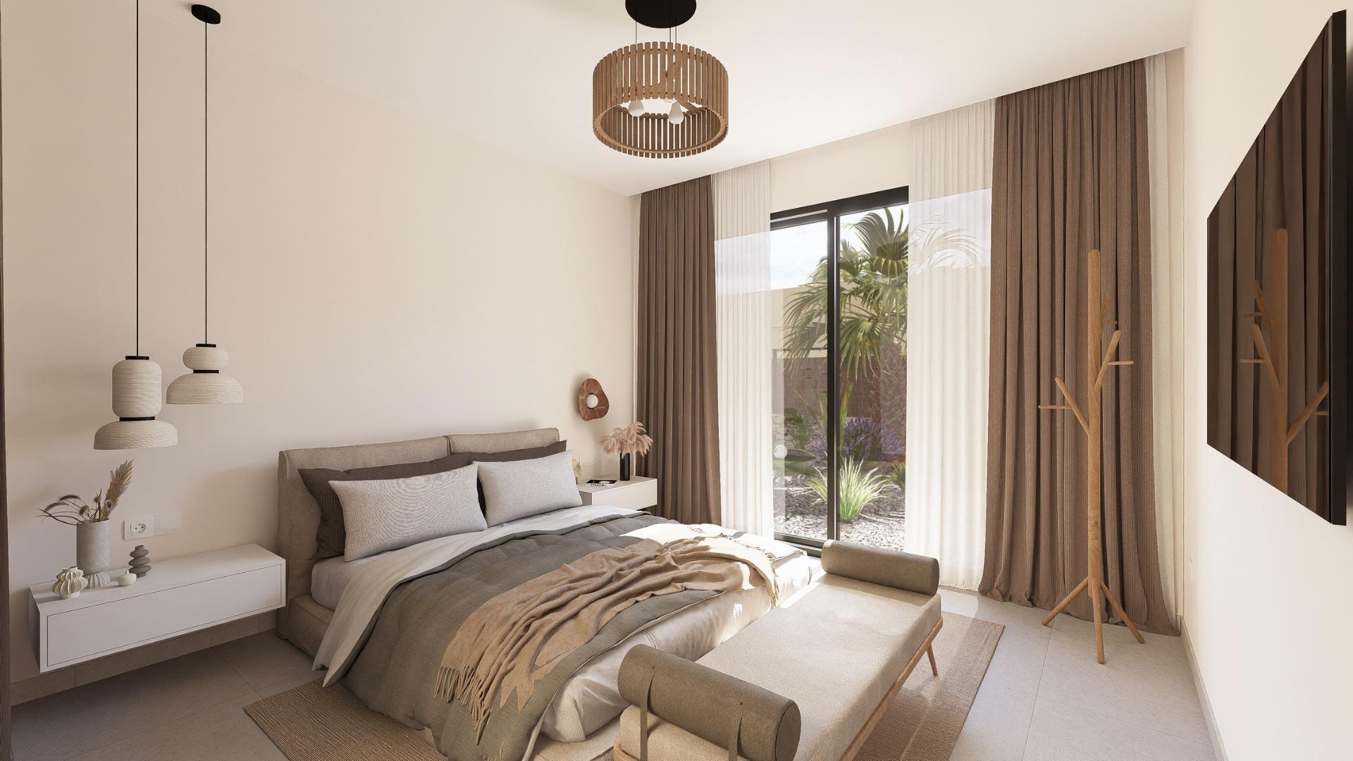 Contemporary Mediterranean 2 Bedroom with Pool for Sale in Altaona Golf Resort, Murcia