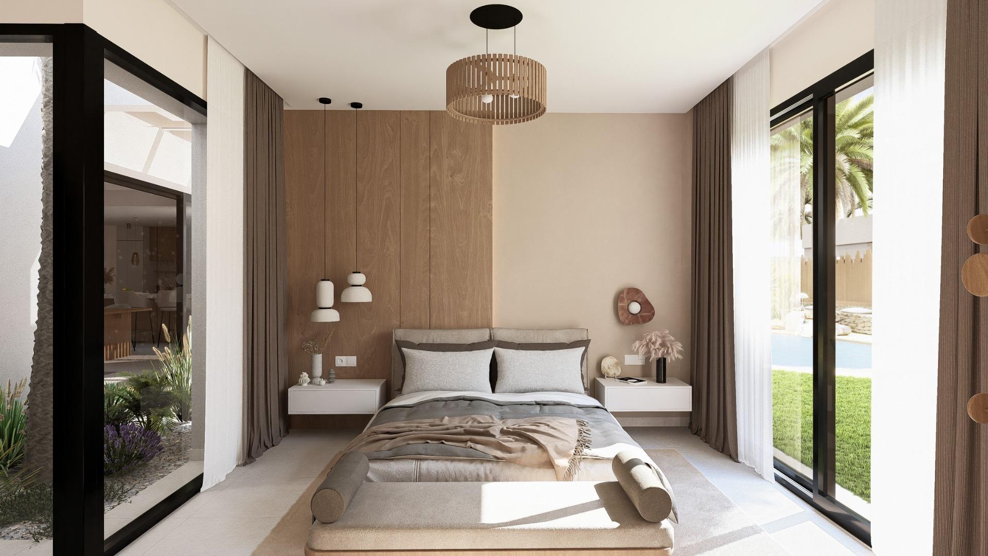 Contemporary Mediterranean 2 Bedroom with Pool for Sale in Altaona Golf Resort, Murcia