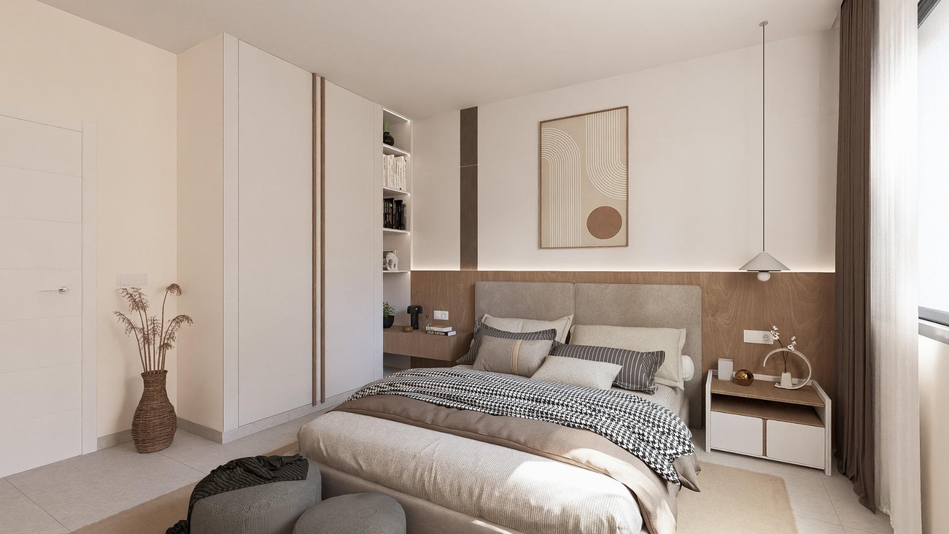 Contemporary Mediterranean 2 Bedroom with Pool for Sale in Altaona Golf Resort, Murcia