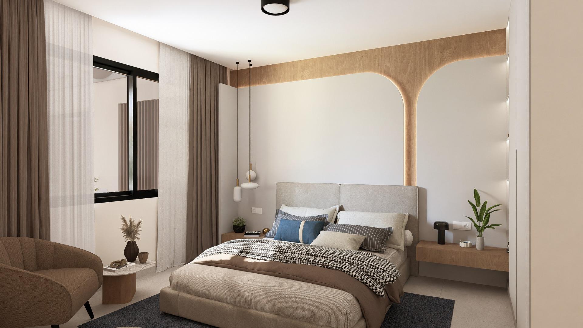 Contemporary Mediterranean 2 Bedroom with Pool for Sale in Altaona Golf Resort, Murcia