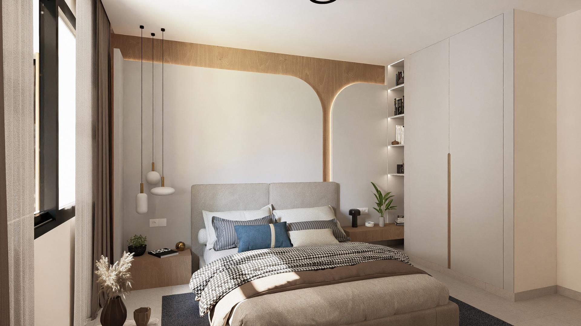 Contemporary Mediterranean 2 Bedroom with Pool for Sale in Altaona Golf Resort, Murcia