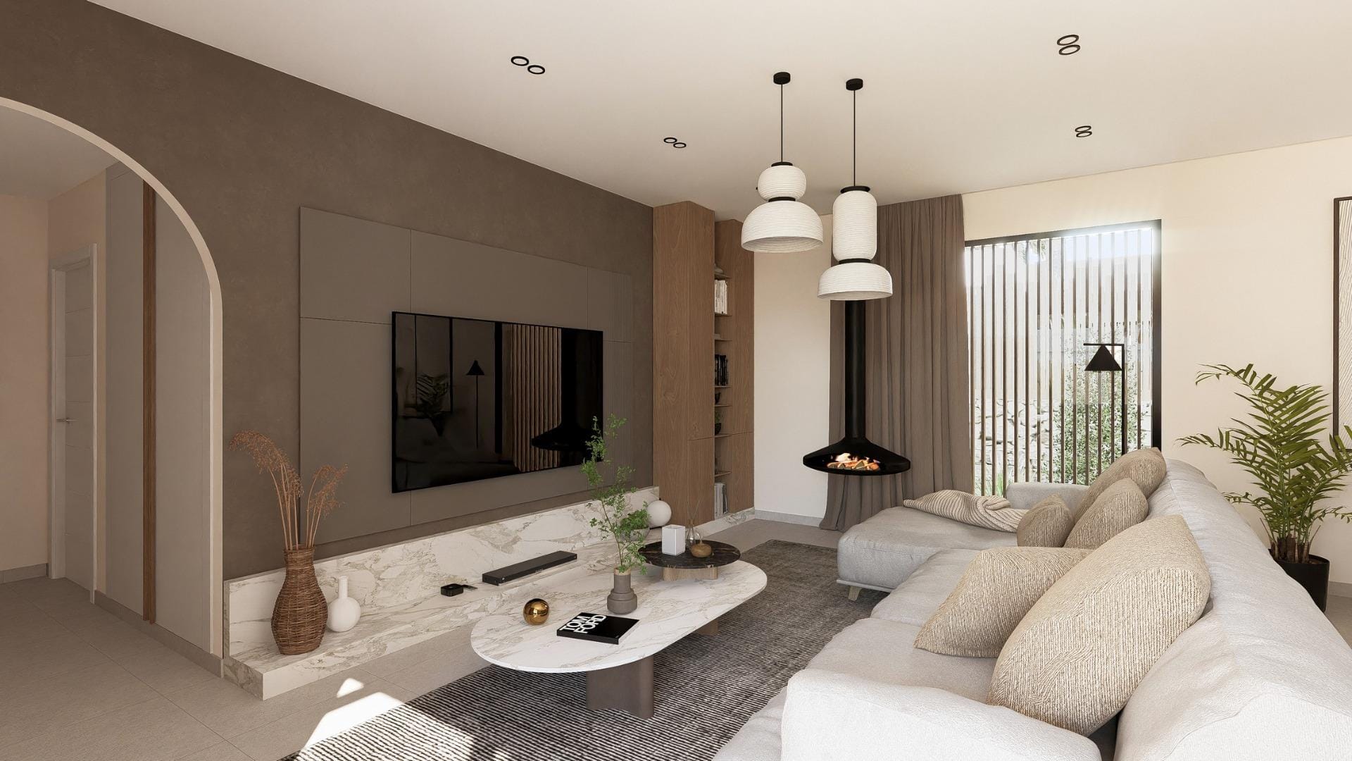 Contemporary Mediterranean 2 Bedroom with Pool for Sale in Altaona Golf Resort, Murcia