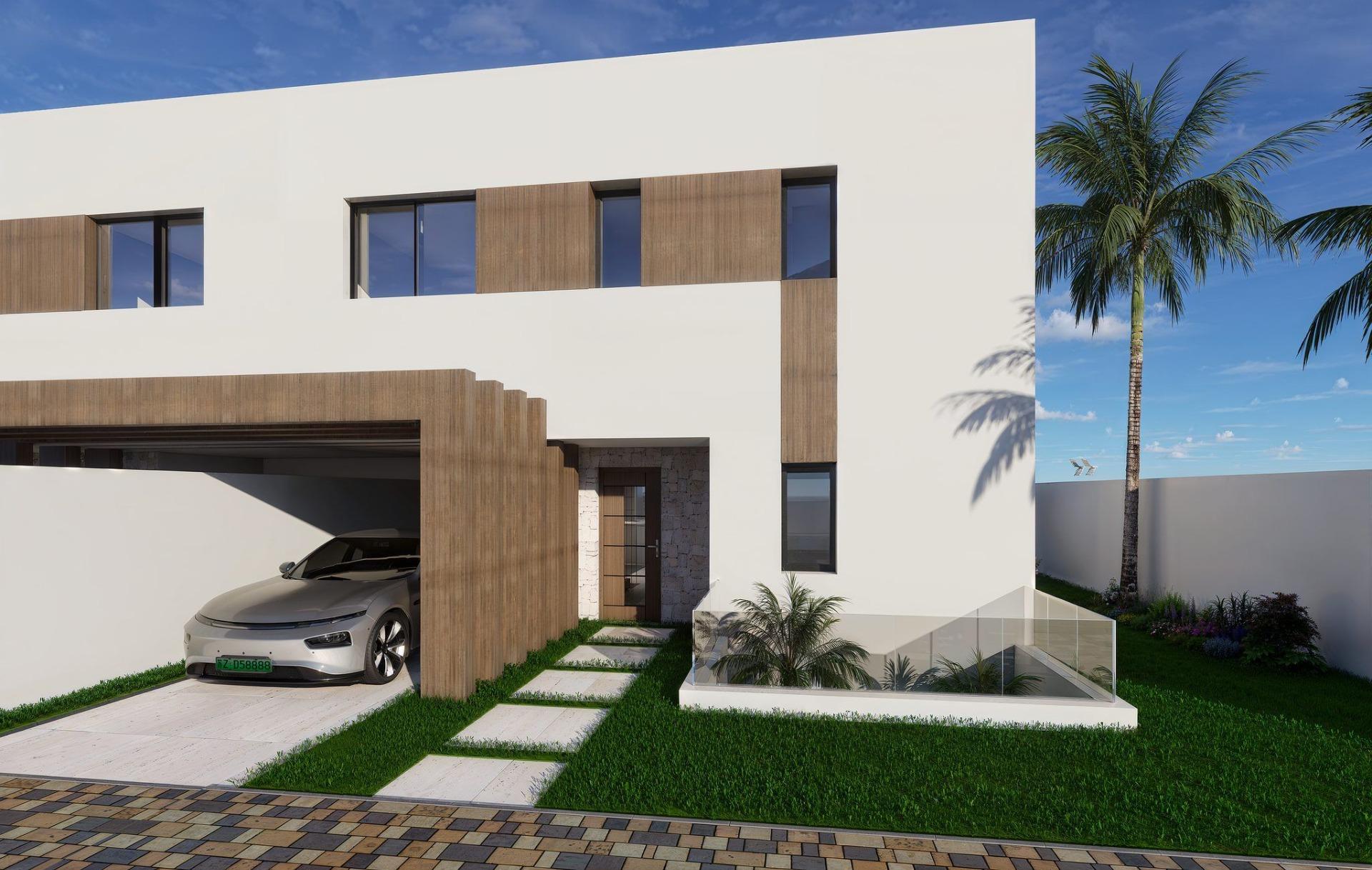 Refined Front Line Lake New Build Semi-Detached Villas for Sale in Santa Rosalía Resort