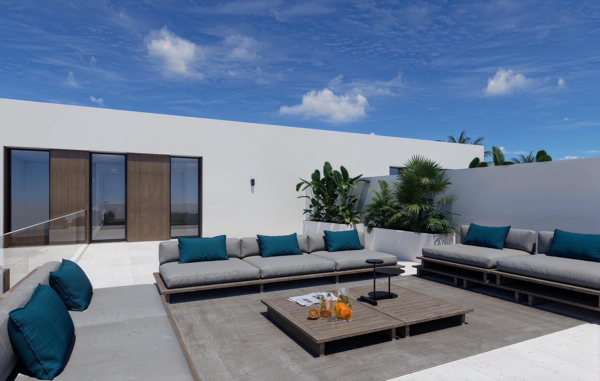 Refined Front Line Lake New Build Semi-Detached Villas for Sale in Santa Rosalía Resort