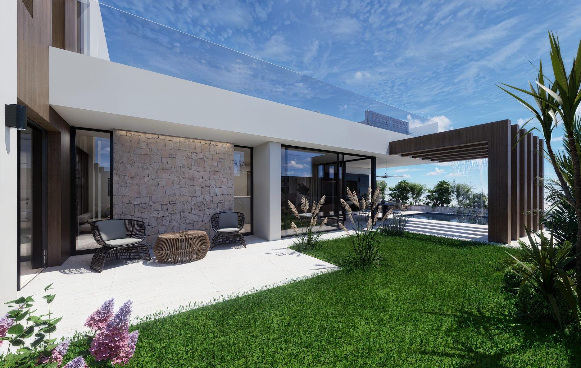 Refined Front Line Lake New Build Semi-Detached Villas for Sale in Santa Rosalía Resort