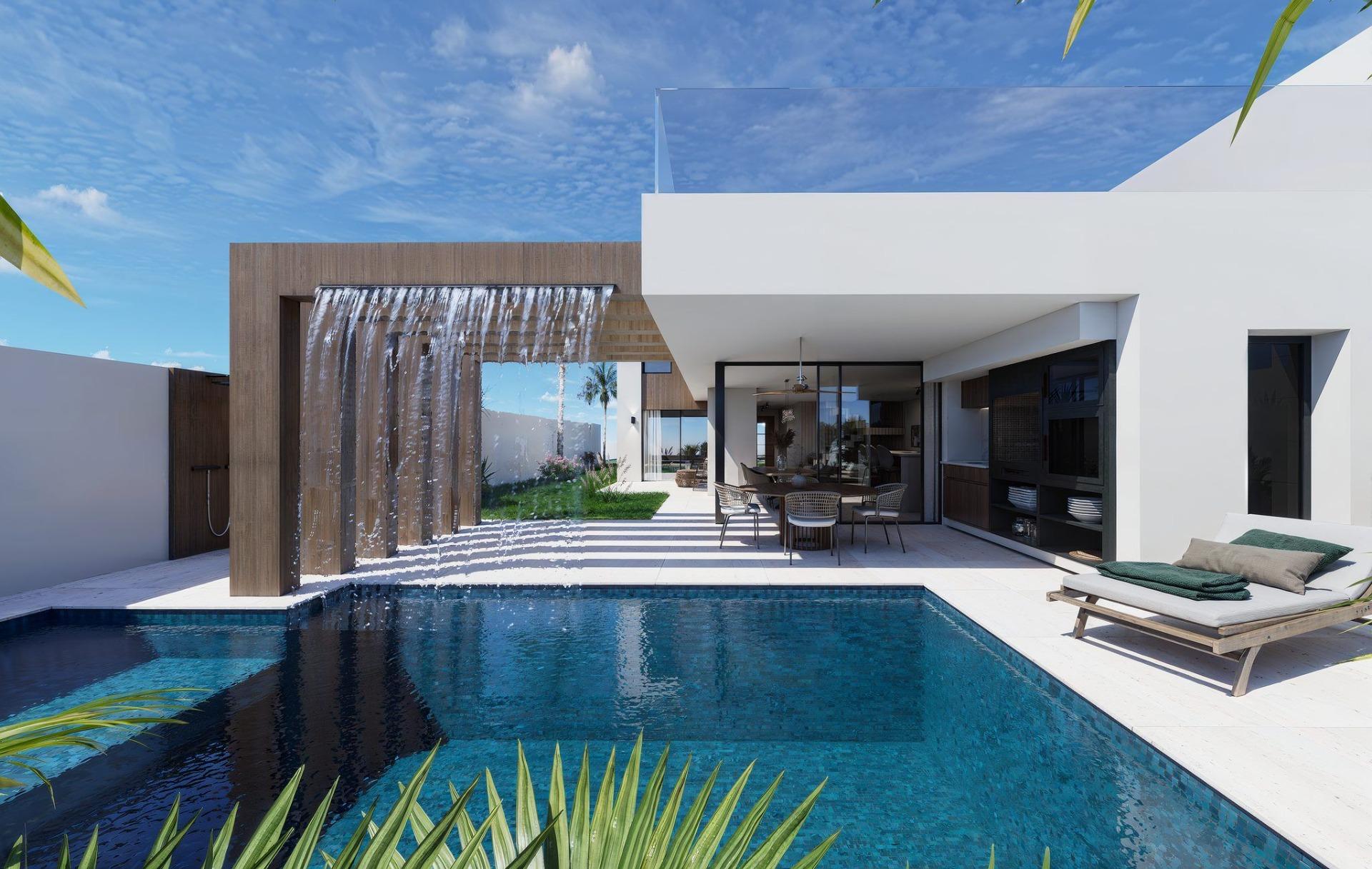 Refined Front Line Lake New Build Semi-Detached Villas for Sale in Santa Rosalía Resort
