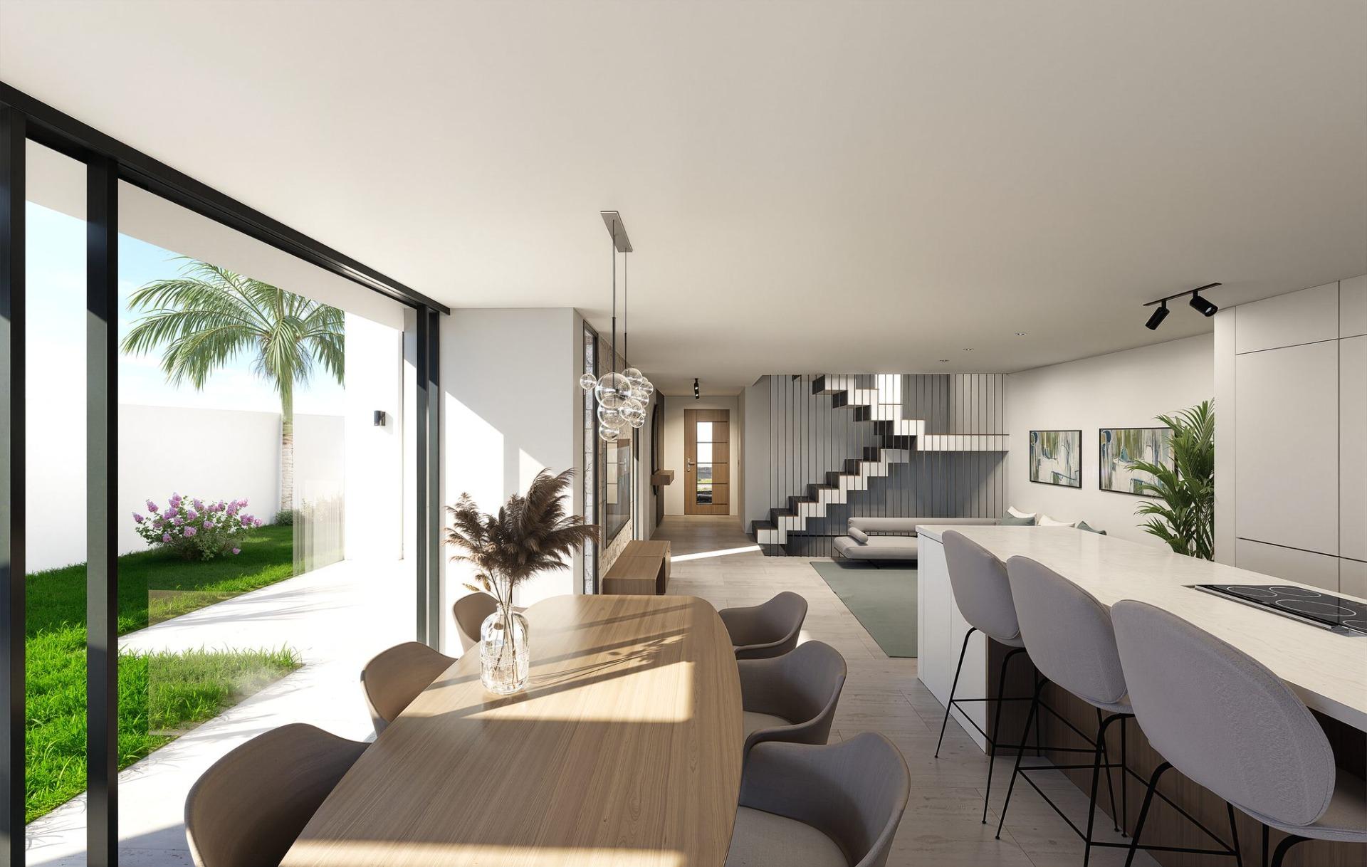 Refined Front Line Lake New Build Semi-Detached Villas for Sale in Santa Rosalía Resort