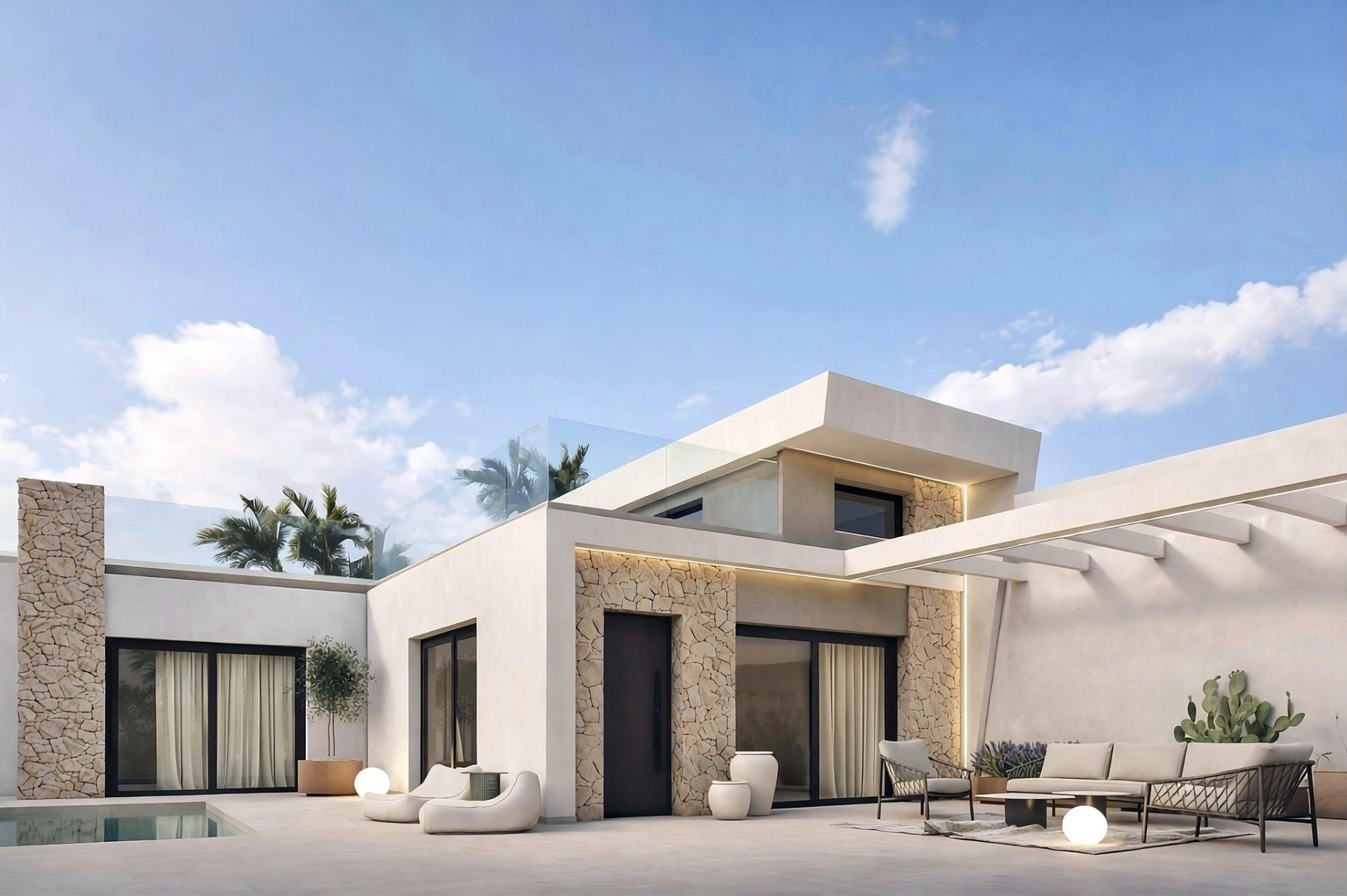 Stylish New Build Villas with Private Pool Near the Beach in Los Alcazares