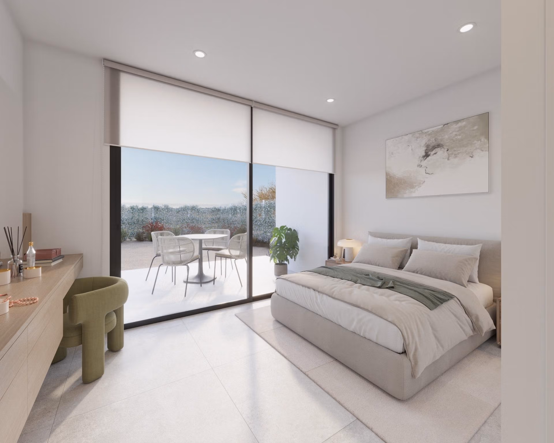 Contemporary Single-Storey New Build Villa with Private Pool for Sale in Hacienda del Álamo Golf Resort, Murcia – private pool