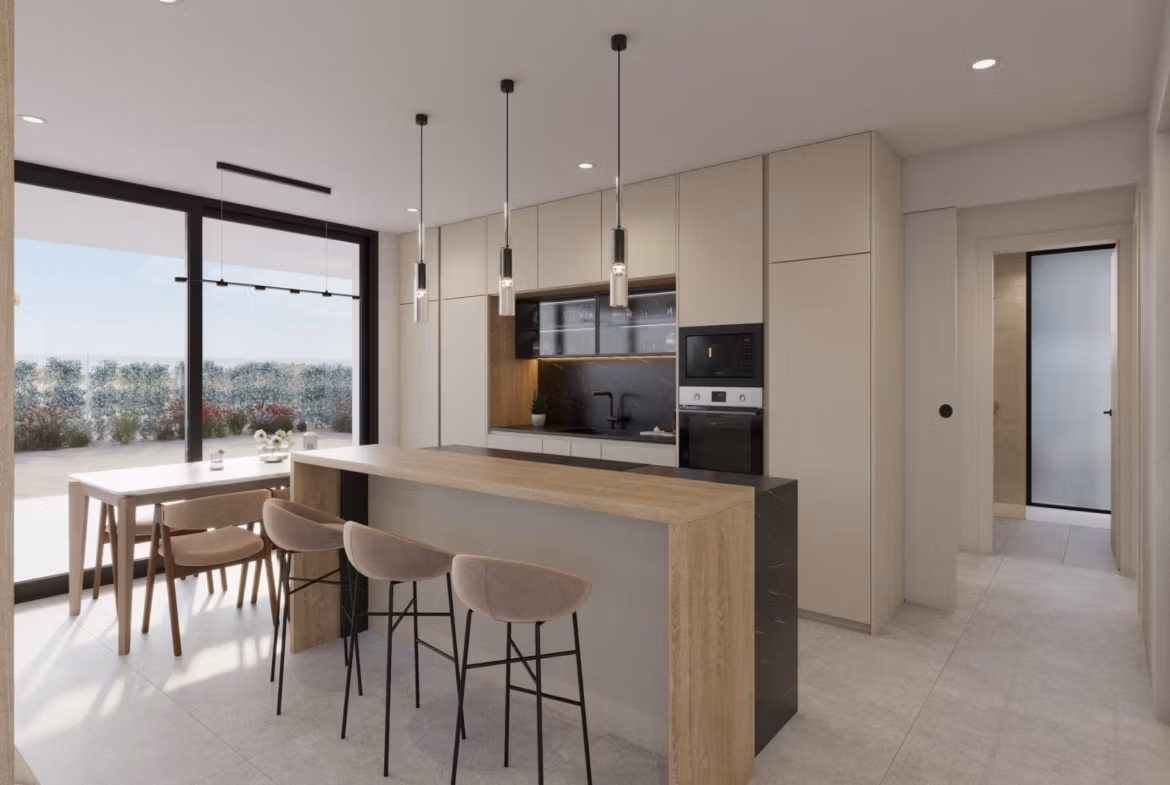 Contemporary Single-Storey New Build Villa with Private Pool for Sale in Hacienda del Álamo Golf Resort, Murcia – private pool