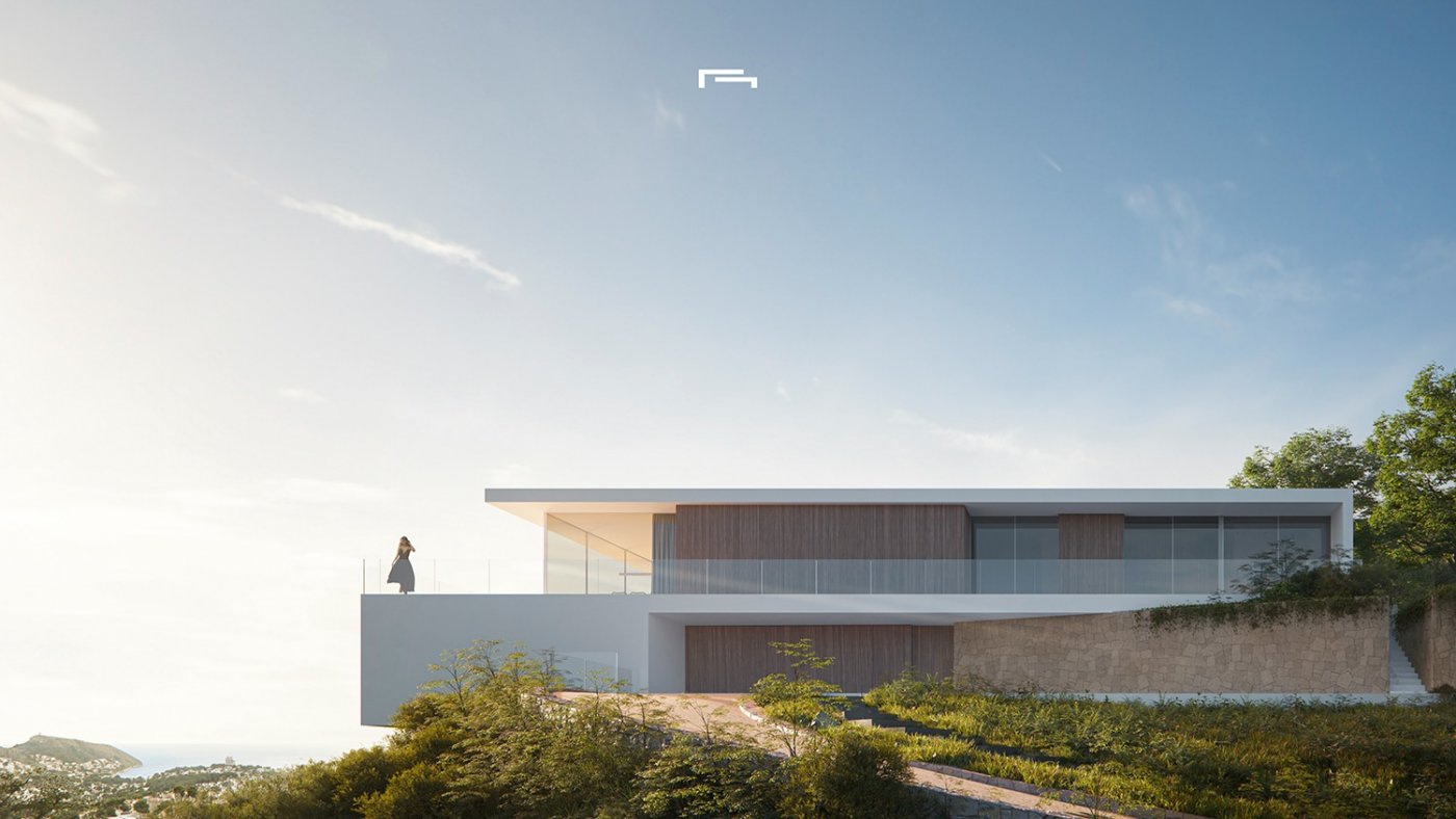 Architectural 5 Bedroom Luxury Villa with Sea Views for Sale in Moraira