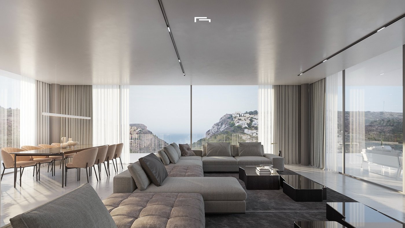 Architectural 5 Bedroom Luxury Villa with Sea Views for Sale in Moraira