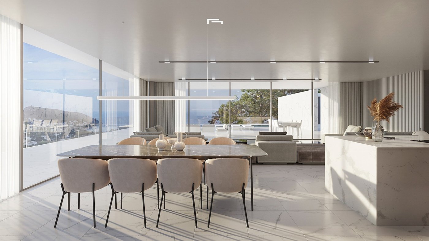 Architectural 5 Bedroom Luxury Villa with Sea Views for Sale in Moraira