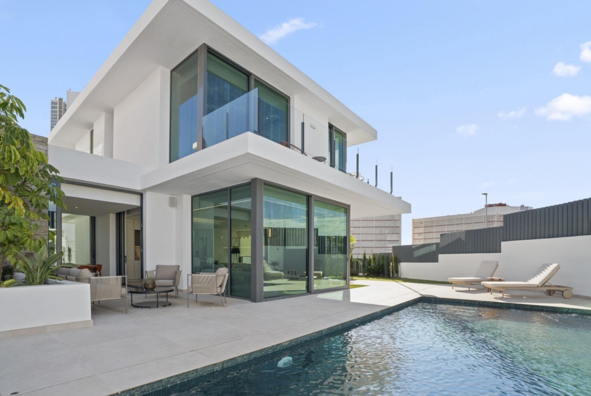 Luxury New Build Villas in Rincon de Loix Benidorm with Private Pool in Rincón De Loix