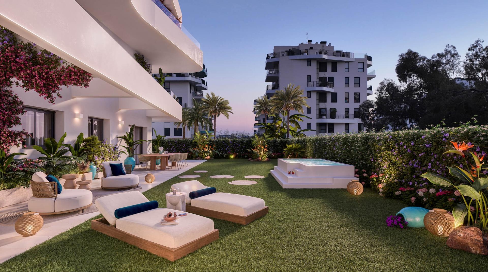 Sleek New Build 2 bedroom Apartment in a Luxury Resort for Sale near the Beach in Villajoyosa