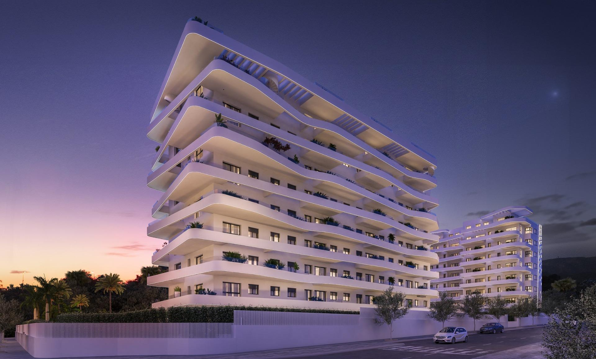 Sleek New Build 2 bedroom Apartment in a Luxury Resort for Sale near the Beach in Villajoyosa