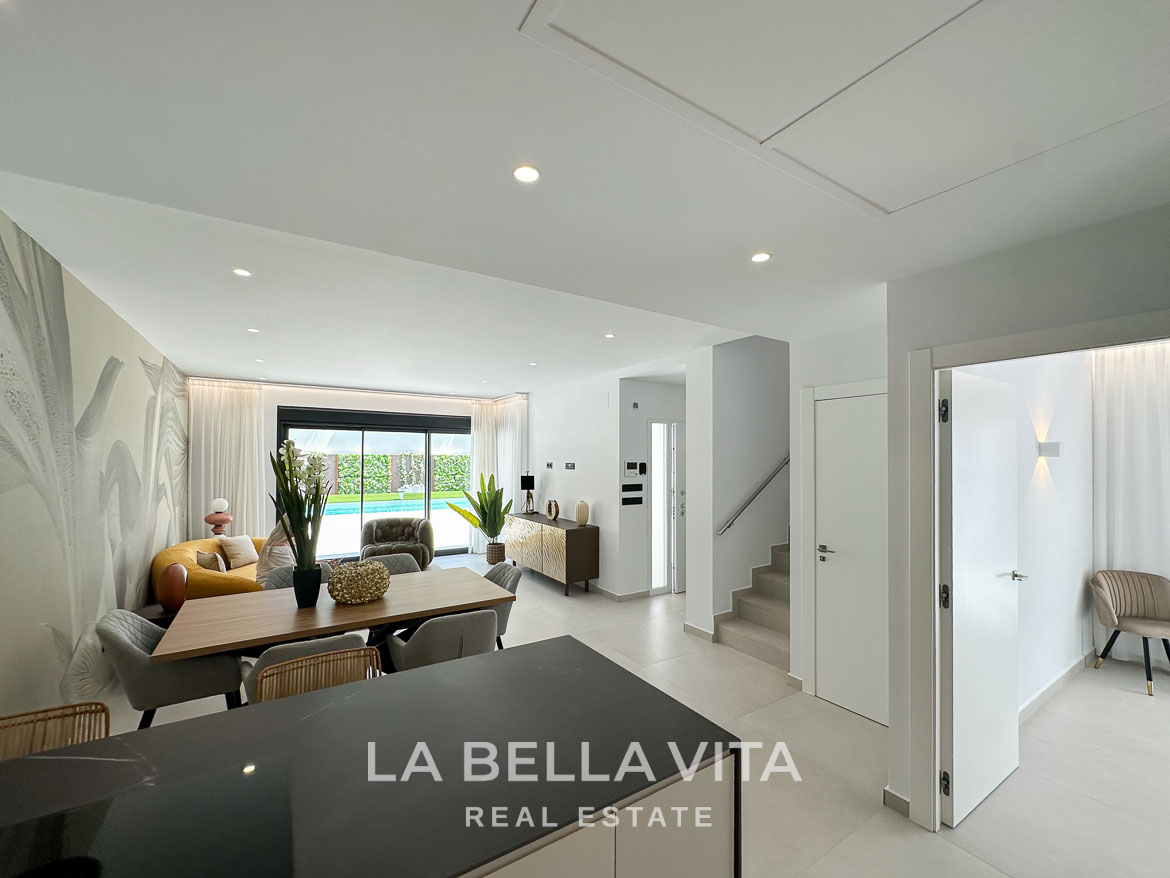 Luxury Villa with private pool by the beach for sale in Campoamor, Orihuela Costa – 11 Impressive 4 Bedroom New Build Villa with Private Pool for Sale 250m from the Beach in Campoamor